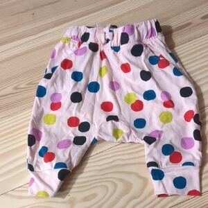 Hanna Andersson Pink Pants with Colorful Polka Dots